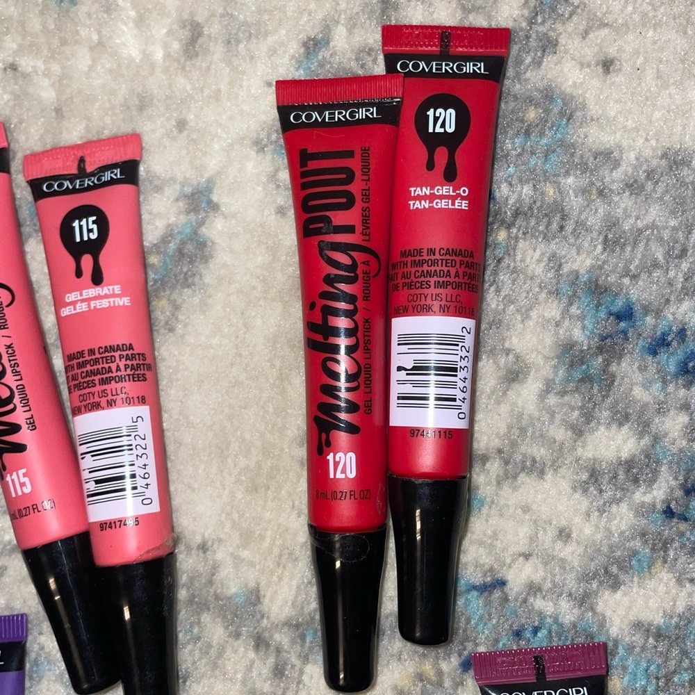 2 COVERGIRL GEL LIQUID Lipsticks